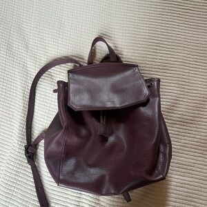 Mat + Nat Purple Leather Backpack